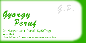 gyorgy peruf business card